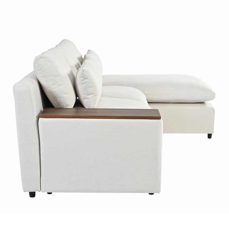 Modular Sectional Sofa with Removable Back Cushions