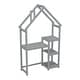 preview thumbnail 31 of 32, House-shaped Wooden writing Desk,Kids study Table,Bookshelf & Toy Storage