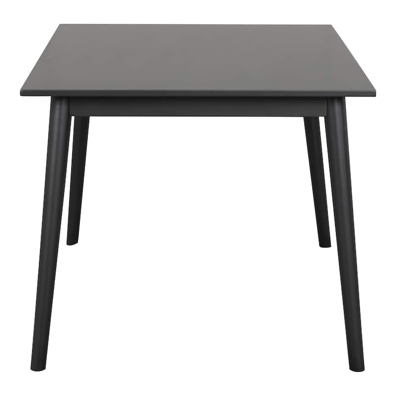 Furniture of America Olivea Mid-Century Modern 60-inch Black Wood Dining Table