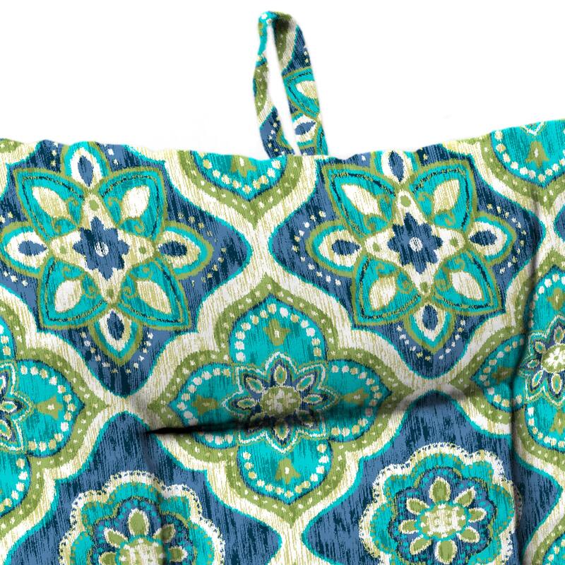 21" x 38" Outdoor Chair Cushion with Ties and Loop - 38'' L x 21'' W x 3.5'' H