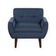 preview thumbnail 14 of 31, Milford Velvet Fabric Accent Chair