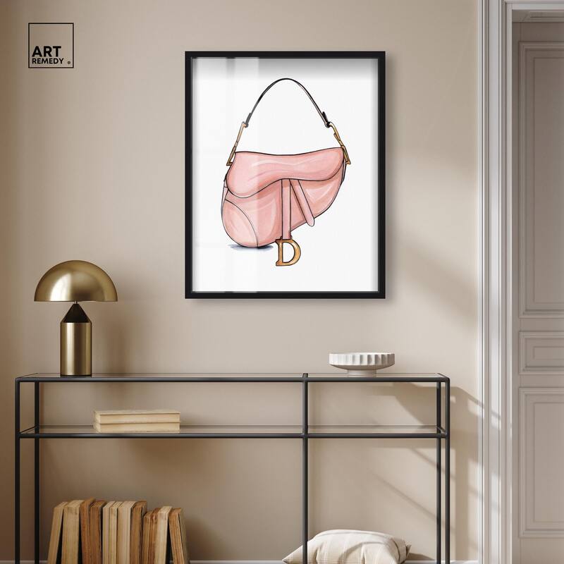 Doll Memories - Blush Pink Bag Shadowbox by Art Remedy