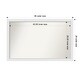 preview thumbnail 191 of 190, Wall Mirror Choose Your Custom Size - Extra Large, Blanco White Wood Outer Size: 46 x 29 in