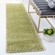 preview thumbnail 122 of 170, SAFAVIEH California Shag Izat 2-inch Thick Area Rug 2'3" x 9' Runner - Green