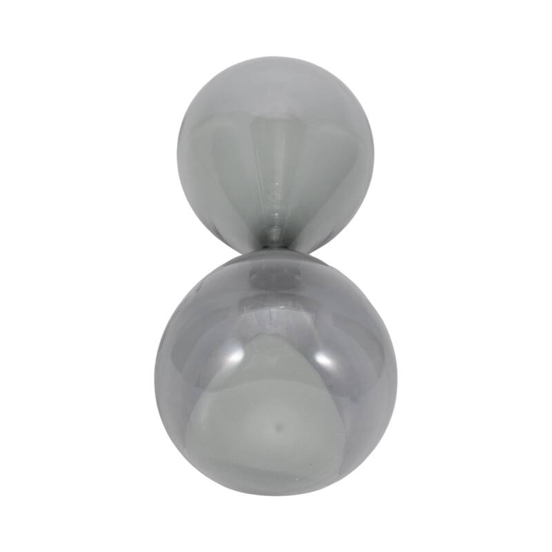 Modern Glass Hourglass Sculpture - Home Decor