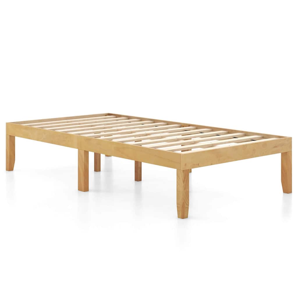 Costway Twin/Full/Queen Size Wooden Platform Bed Frame 14" with Rubber