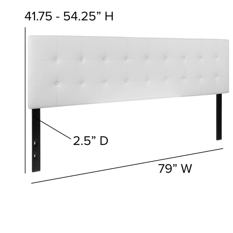 Button Tufted Upholstered Headboard