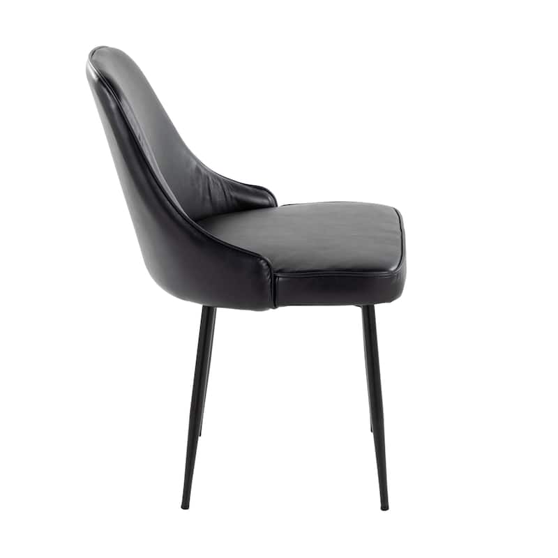 Silver Orchid Naldi Faux Leather Dining Chair - Set of 2
