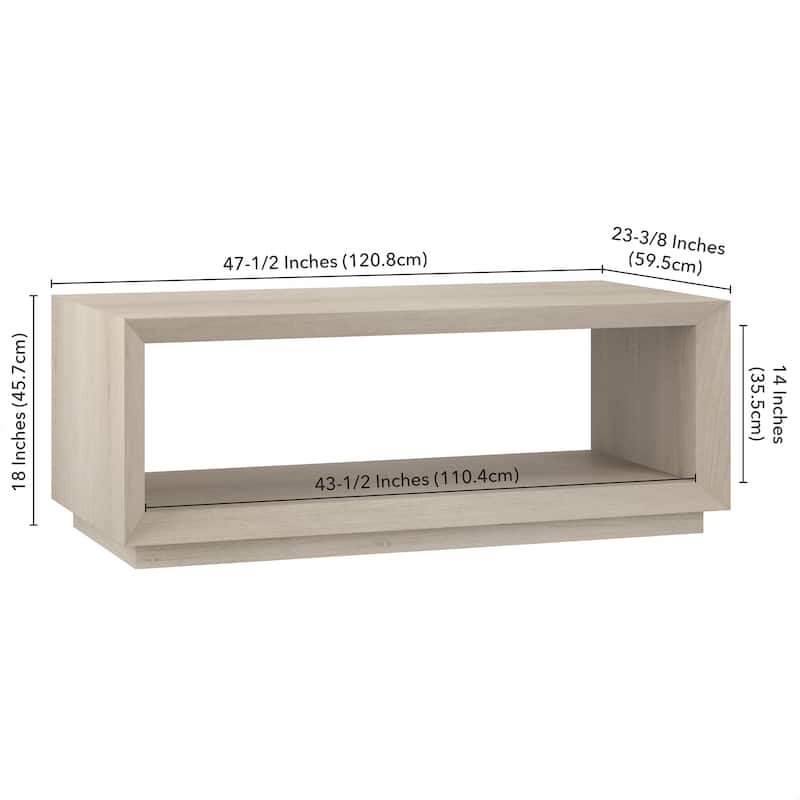 Tannen 48" Wide Rectangular Coffee Table