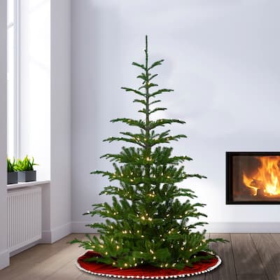 National Tree Company 6.5 ft. Norwegian Spruce Tree with Clear Lights - 6.5 Foot