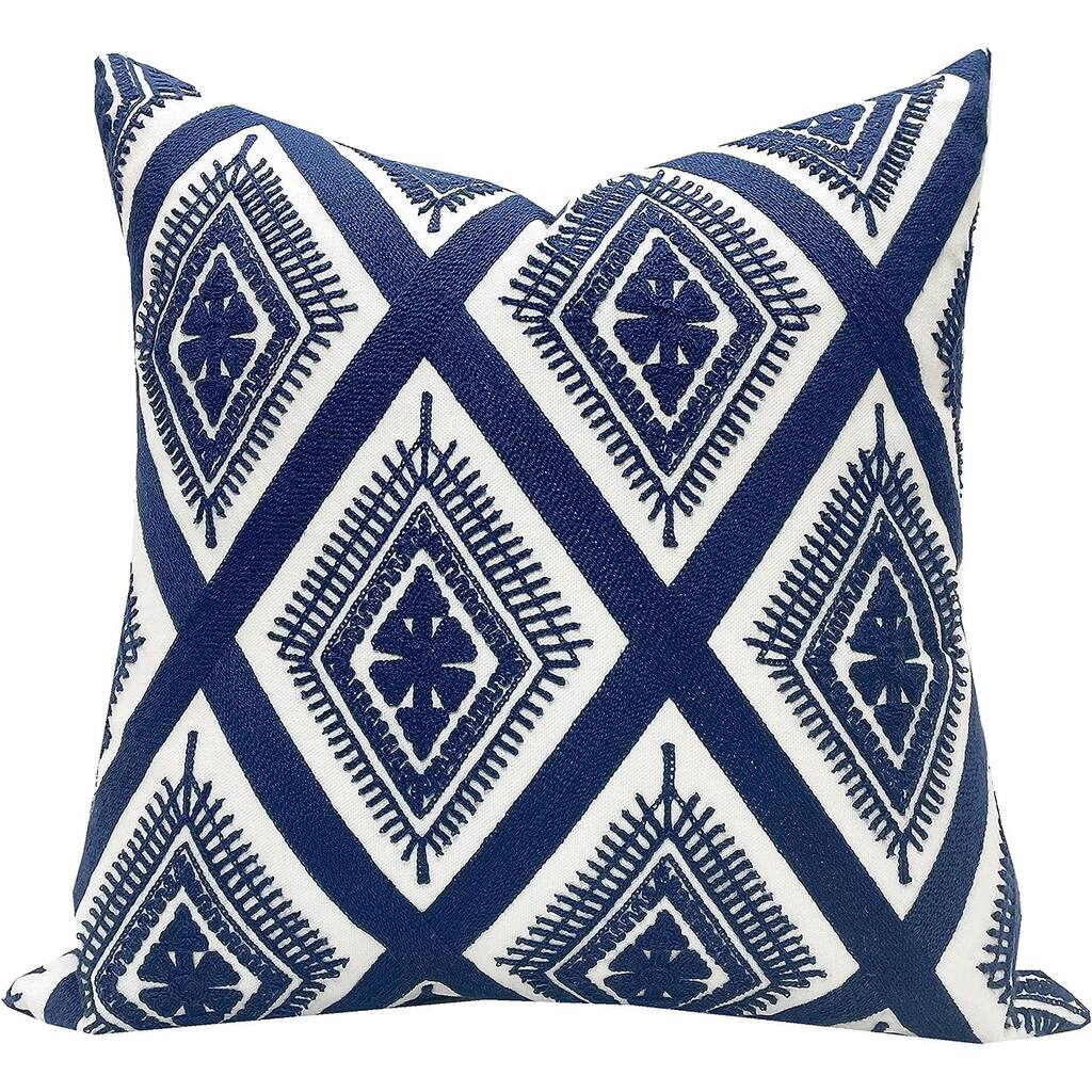 Embroidery Cushion Cover Decorative Throw Pillow Cover Geometric