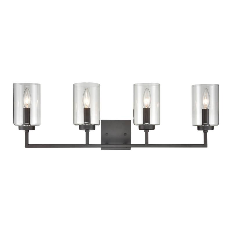 West End 14.5-inch Wide 2-Light Vanity Light in Brushed Nickel - 29.75 - Oil Rubbed Bronze