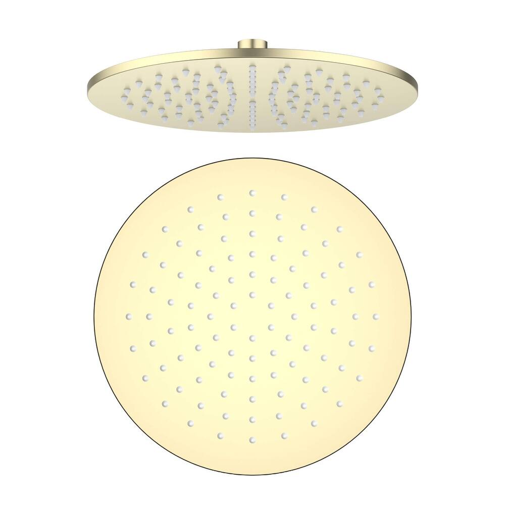 Circular 10" Metal Thin Profile Rain Shower Head 1.75 GPM