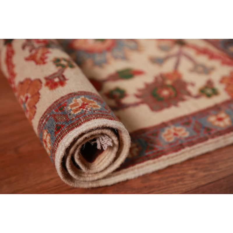 Floral Kazak Oriental Foyer Rug Handmade Wool Carpet - 2'0"x 3'0"