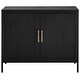 preview thumbnail 1 of 4, Uttermost 22891 11.75" Wide Accent Cabinet Black