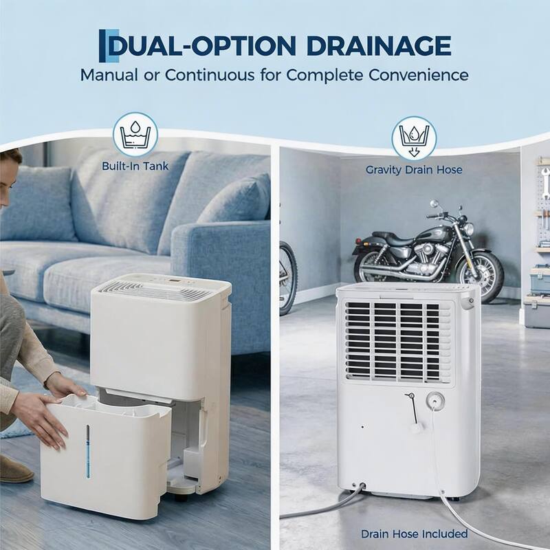 35 Pint Dehumidifier, with Reusable Air Filter Control, up to 4,500 Sq Ft