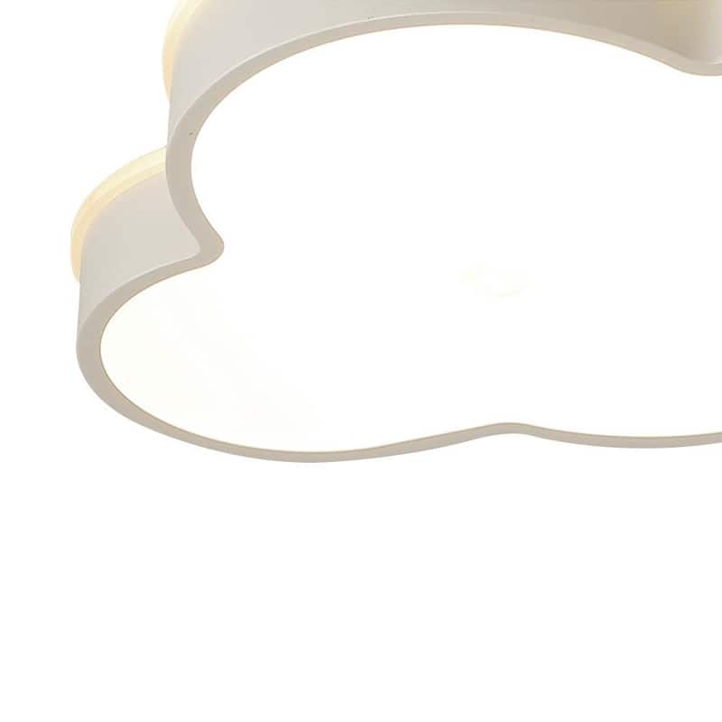 Dimmable White Cloud LED Flush Mount Light - Kids Lighting 20in