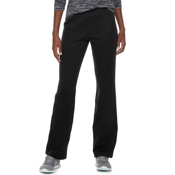 Shop Tek Gear Women S Mid Rise Fleece Lined Straight Leg Pants