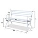 preview thumbnail 13 of 13, Black metal outdoor garden bench-Modern Furniture