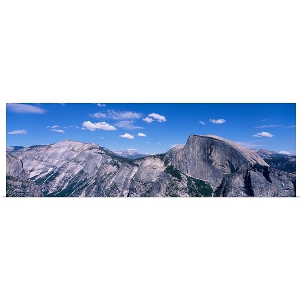 "View fr North Dome Half Dome Clouds Rest Yosemite National Park CA" Poster Print