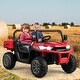 preview thumbnail 16 of 16, 24V Ride on Dump Truck with Remote Control - 46.8" x 26.7" x 25.5"(L x W x H) Red