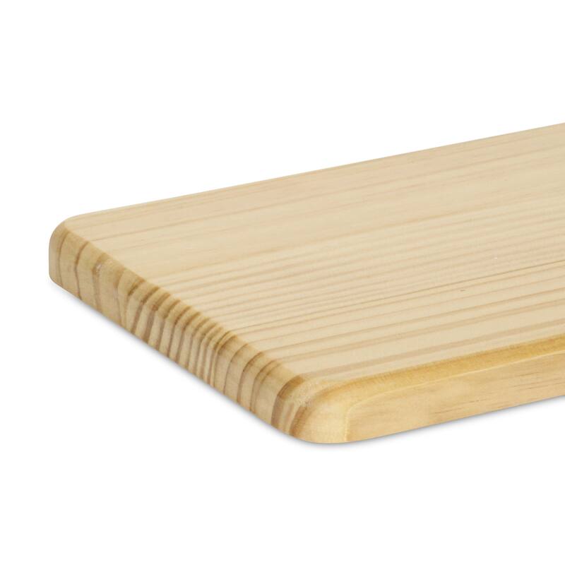 Kishen Ridge Rectangular Natural Wood Glossy Tray