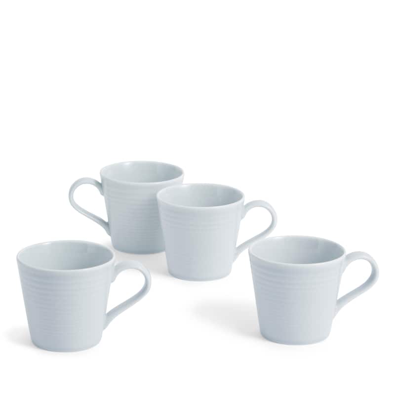 Royal Doulton Exclusively for Gordon Ramsay Maze Mug 13.5floz, Set of 4 - Light Grey
