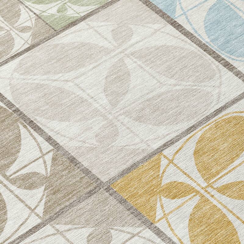 Machine Washable Indoor/ Outdoor Patch Lupton Chantille Rug