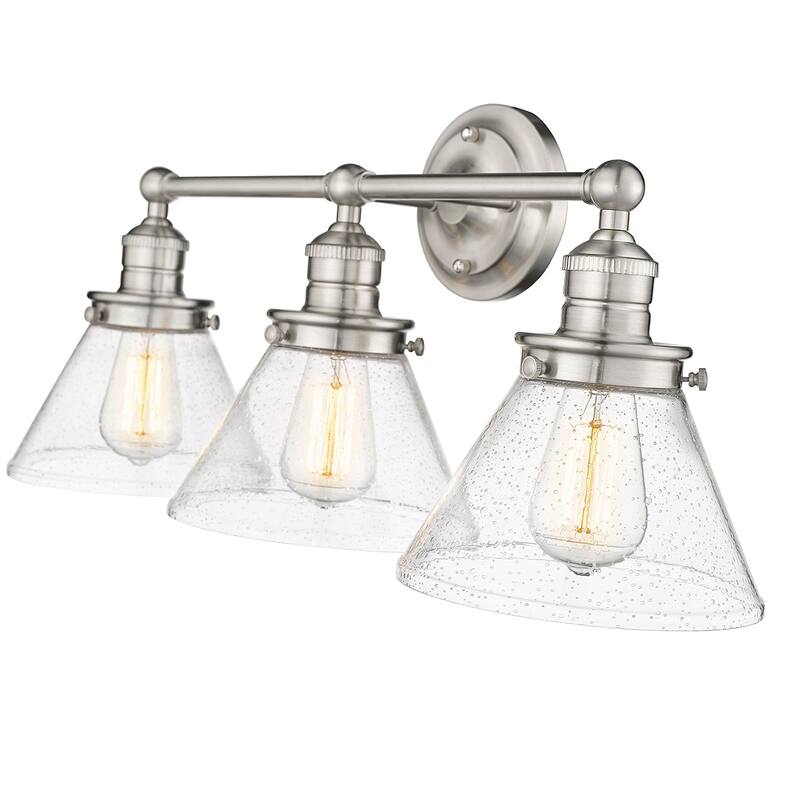 Millennium Lighting Eyden 2 Light Vanity Light with Clear Seedy Glass Shades