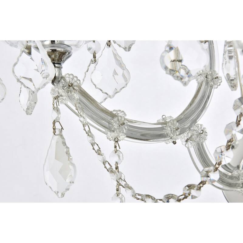 Fleur Illumination Collection Wall Sconce D:22in H:27in E:15.5in Lt:7 Chrome Finish