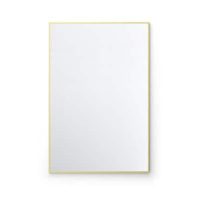 24 x 36 Inch Shatterproof Wall Mount Metal Frame Mirror