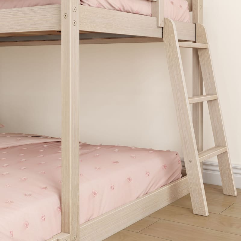 Now Furniture Low Bunk Bed for Kids, Twin over Full