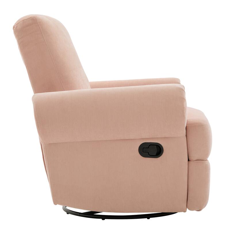 Manual Recliner Sofa Swivel Recliner Rocker Chair with Adjustable Backrest for Living Room, Bedroom, or Nursery