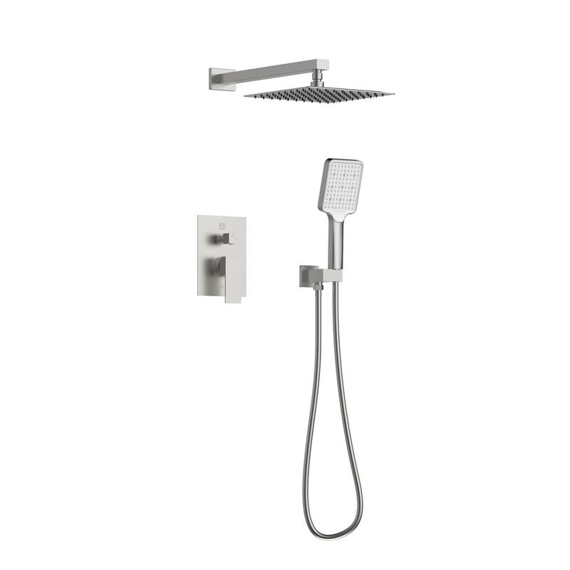 Elegant Lighting FAS-9003 Petar Shower Only Trim Package with 2.3 GPM - Brushed Nickel