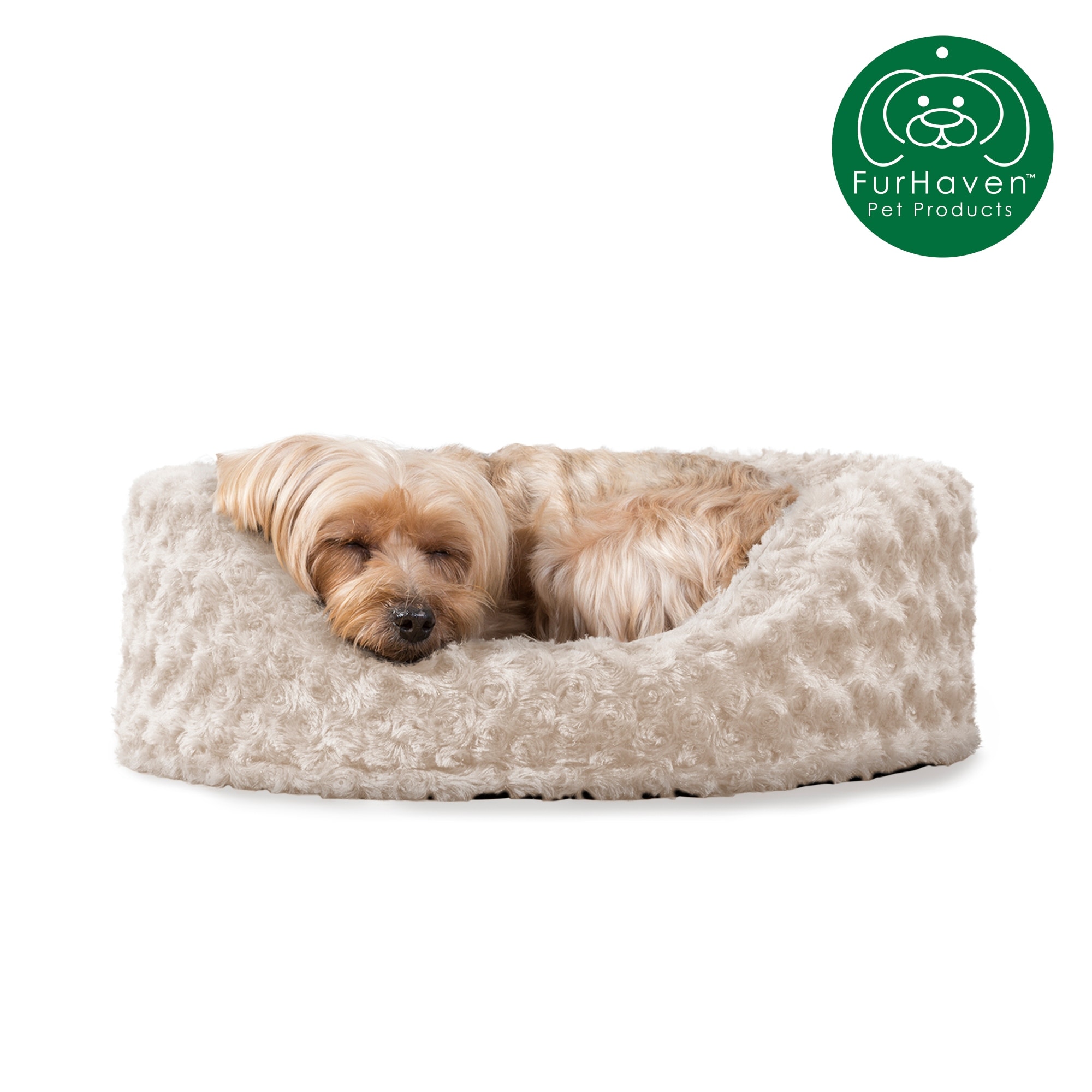 teddy oval dog bed