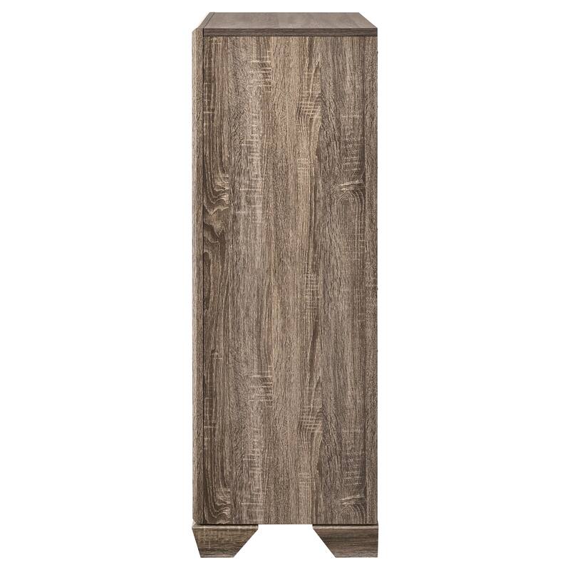 Harrison Washed Taupe 5-drawer Bedroom Chest