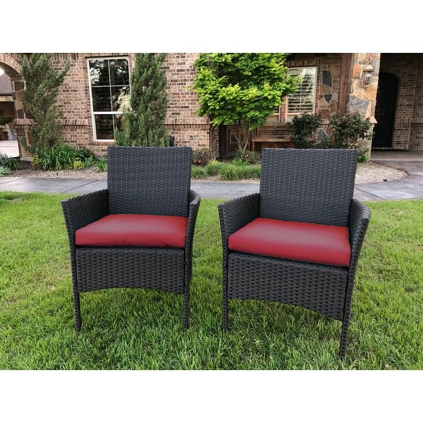 slide 2 of 3, Majorca Resin Wicker Patio Dining Chair (Set of 2)