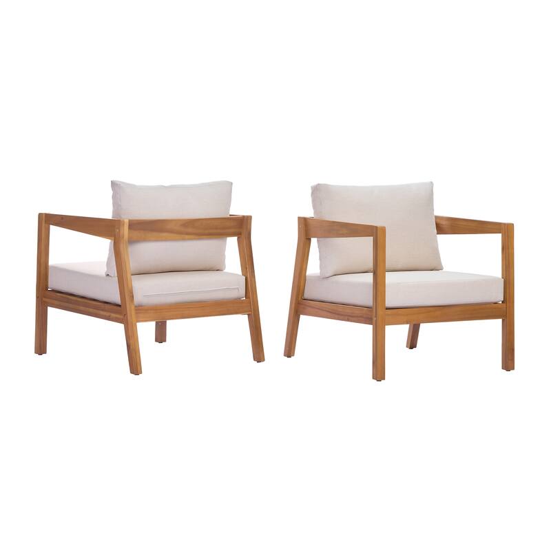 Christopher Knight Home Thalia Acacia Wood Outdoor Lounge Chair