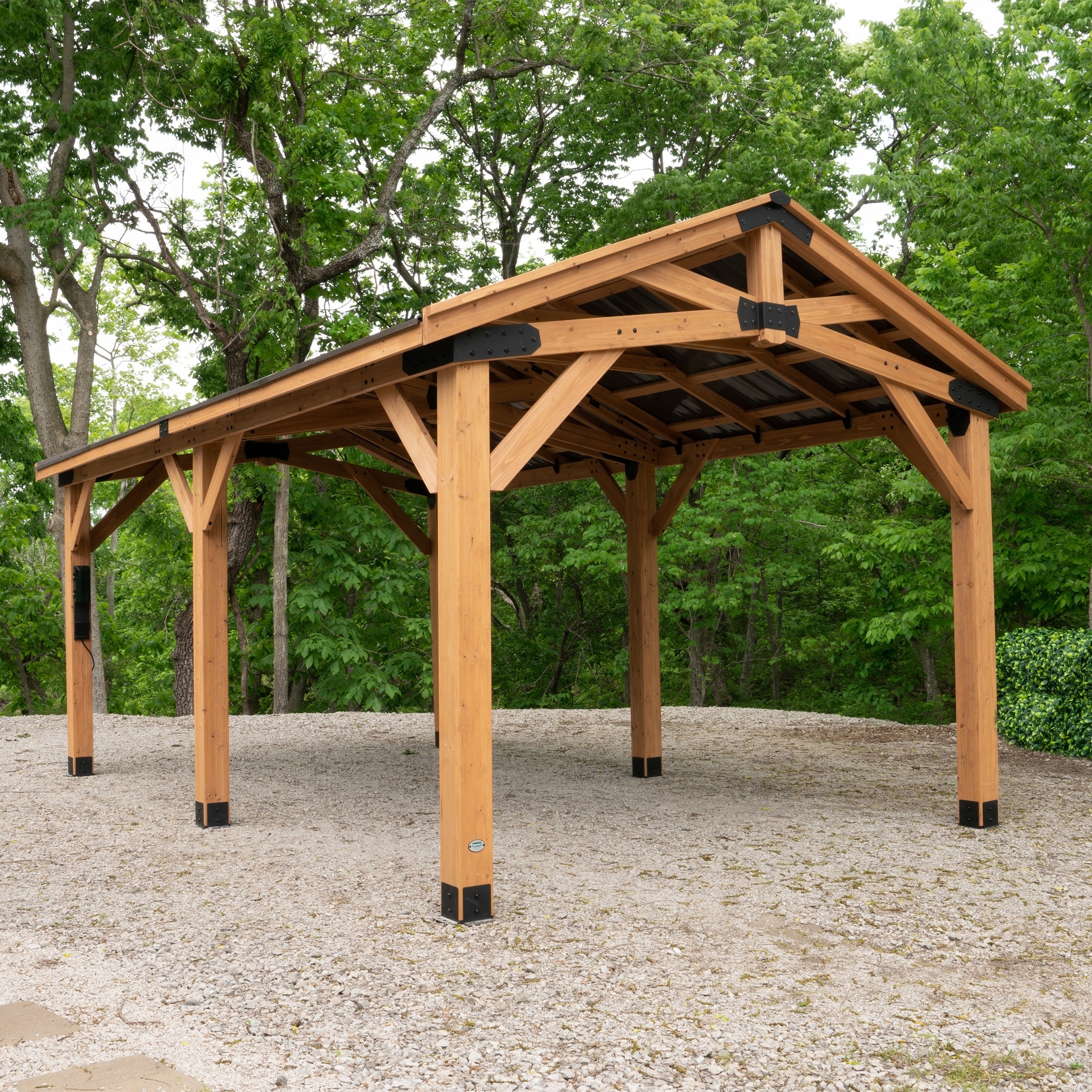 Backyard Discovery 12' x 20' Norwood Cedar Carport Gazebo - Bed Bath &  Beyond - 36194020