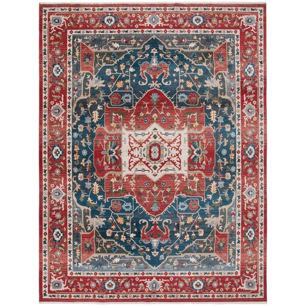 Lauren Ralph Lauren Camille Traditional Medallion Rug Fringe