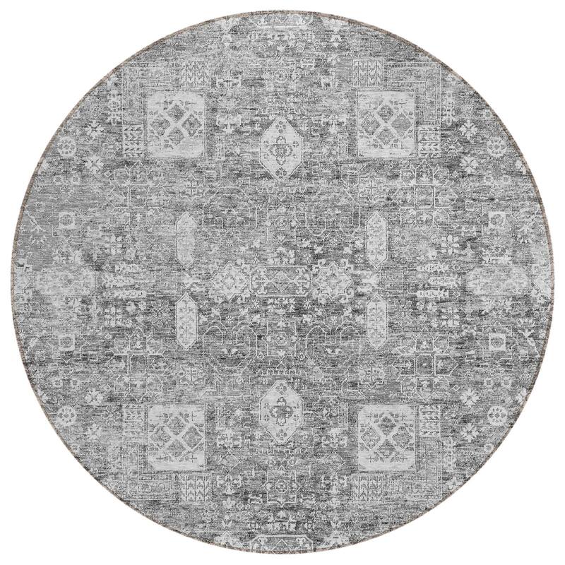 HomeRoots Oriental Transitional Rectangle Outdoor Rug