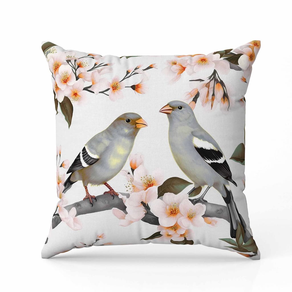 Goldfinch Haven Faux Suede Reversible Throw Pillow Silver and Orange