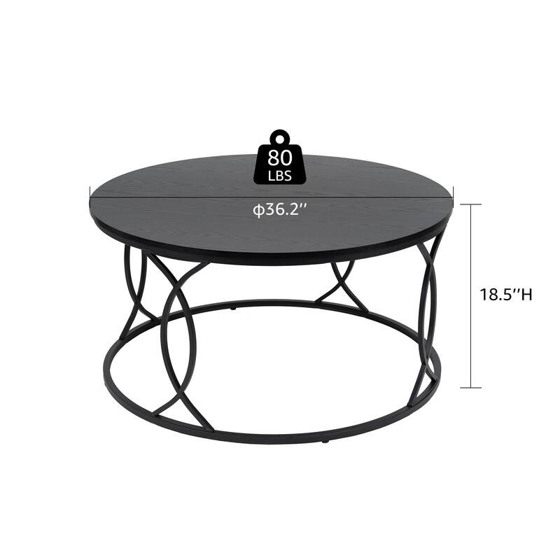 Rosary Blenn Faux Marble Coffee Table