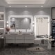 preview thumbnail 155 of 161, Large LED Bathroom mirror Tempered Glass Dimmable Anti-Fog Vanity Mirror
