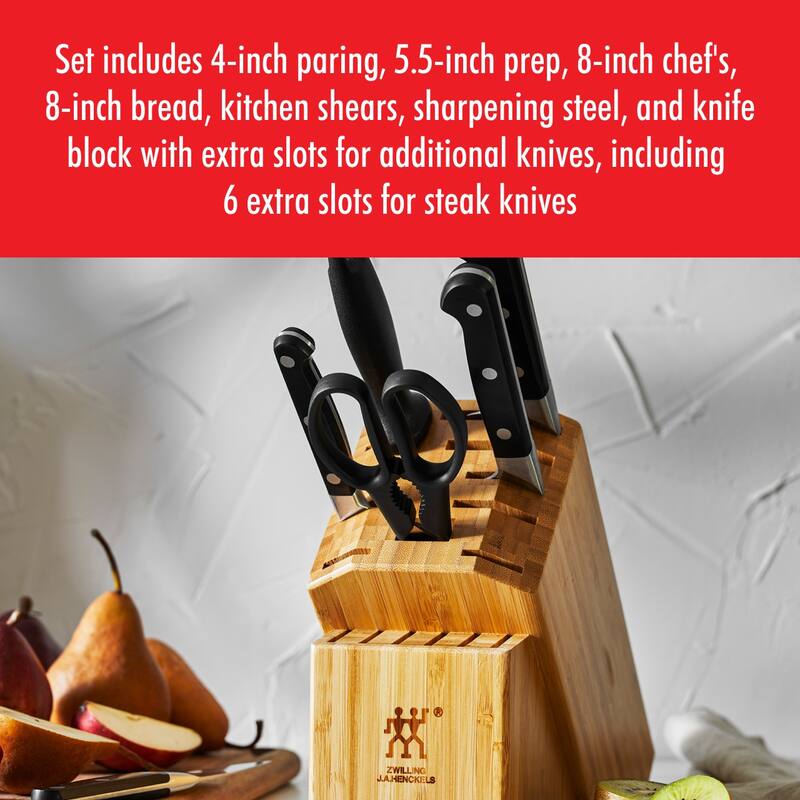 ZWILLING Pro 7-pc Knife Block Set