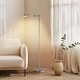 preview thumbnail 36 of 36, Brightech Leaf 53 in. Industrial 3-Way Dimming LED Floor Lamp with Brass Metal Empire Shade