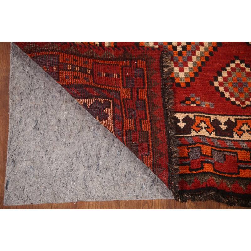 Hand Knotted Oriental 100% Wool Carpet Traditional Tribal Red Lori Area Rug - 8' 11'' X 5' 3''