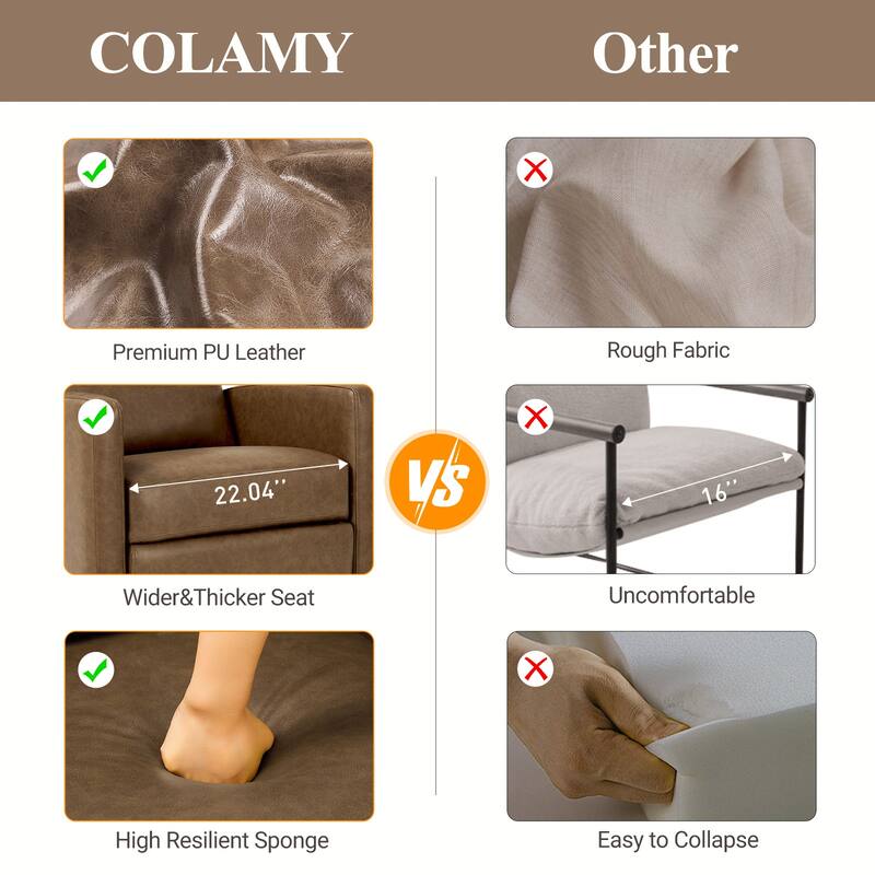 Modern Swivel Recliner Chair with Glider Rocking Motion High Back PU Leather Upholstery