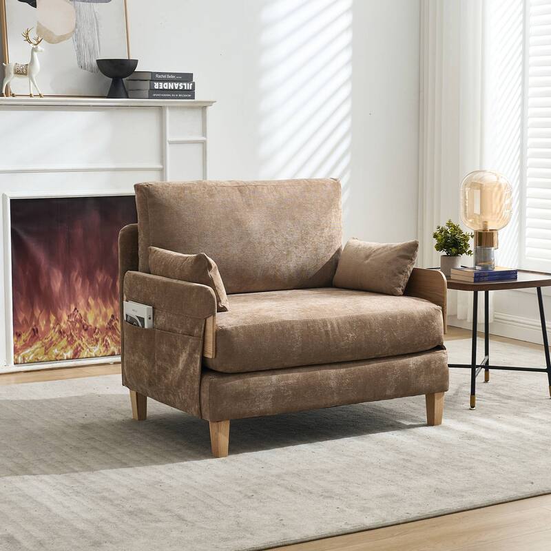Convertible sofa bed, 3-in-1 convertible with 3 pillows