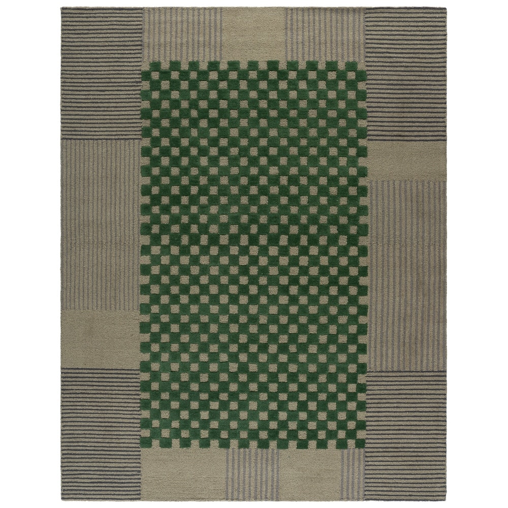 SAFAVIEH Handmade Genre Kiek Checkered Wool Rug